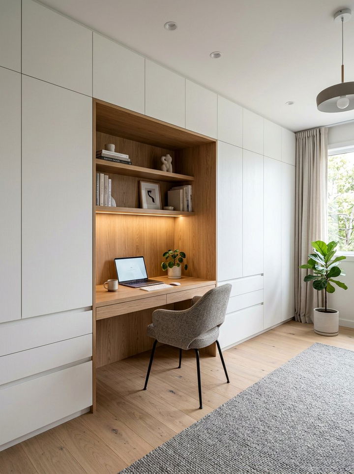 Built In Wardrobe Office - 30 bedroom desk ideas