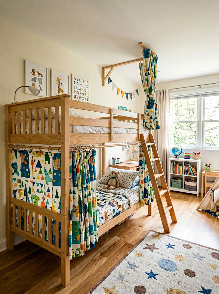 Bunk Bed Privacy - 30 bedroom curtain dividers