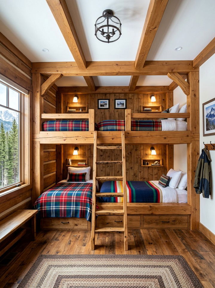 Bunk Bed Room Mountain House - 30 mountain house bedroom ideas