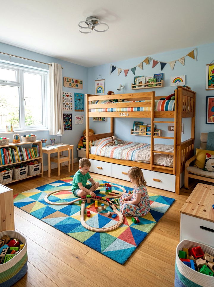 Bunk Bed Room Plan - 30 bedroom space planning ideas