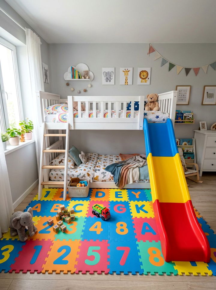 Bunk Bed With Slide - 30 bedroom bunk bed ideas