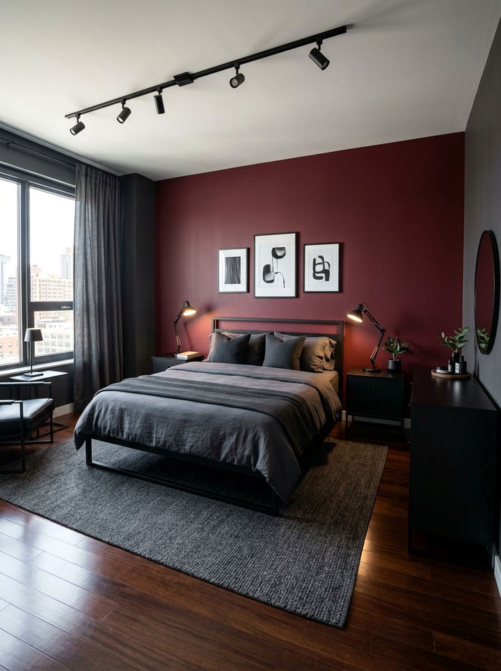 Burgundy And Black Bedroom - 30 burgundy bedroom ideas
