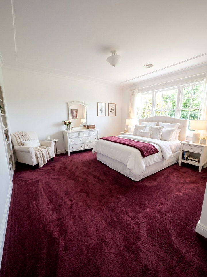 30 Burgundy and White Bedroom Ideas: Bold and Fresh