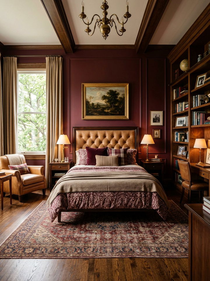 Burgundy and Tan Bedroom - 30 burgundy bedroom color schemes