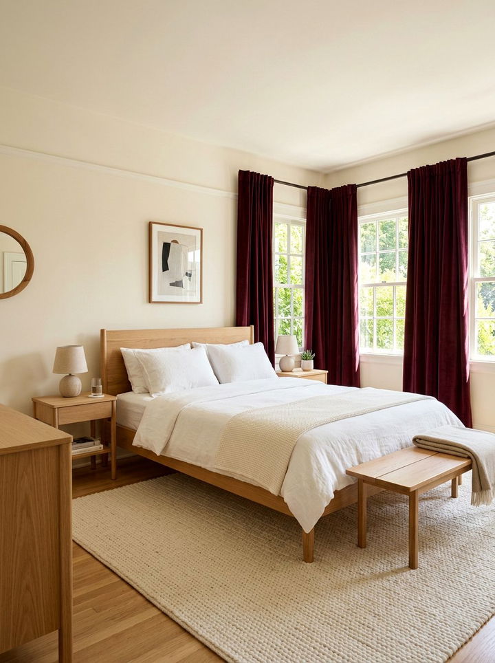 30 Burgundy and Cream Bedroom Ideas for Elegant Style