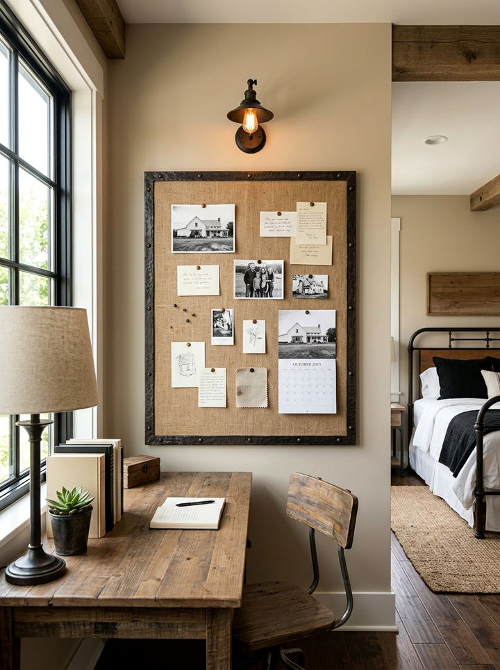 Burlap Bulletin Board - 30 bedroom bulletin boards