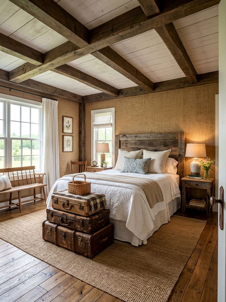 Burlap wallpaper - 30 bedroom textured wallpapers