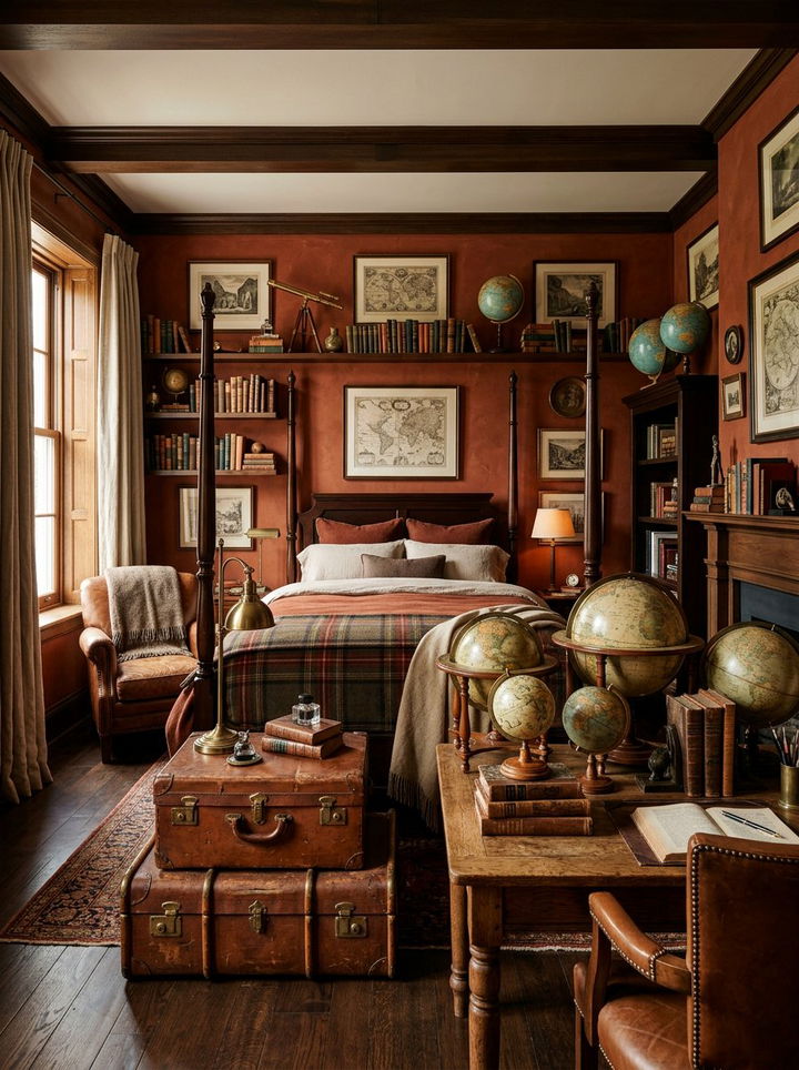 Burnt Sienna - 30 dark academia bedroom color ideas