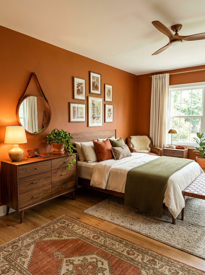 Burnt orange bedroom paint - 30 bedroom paint color ideas