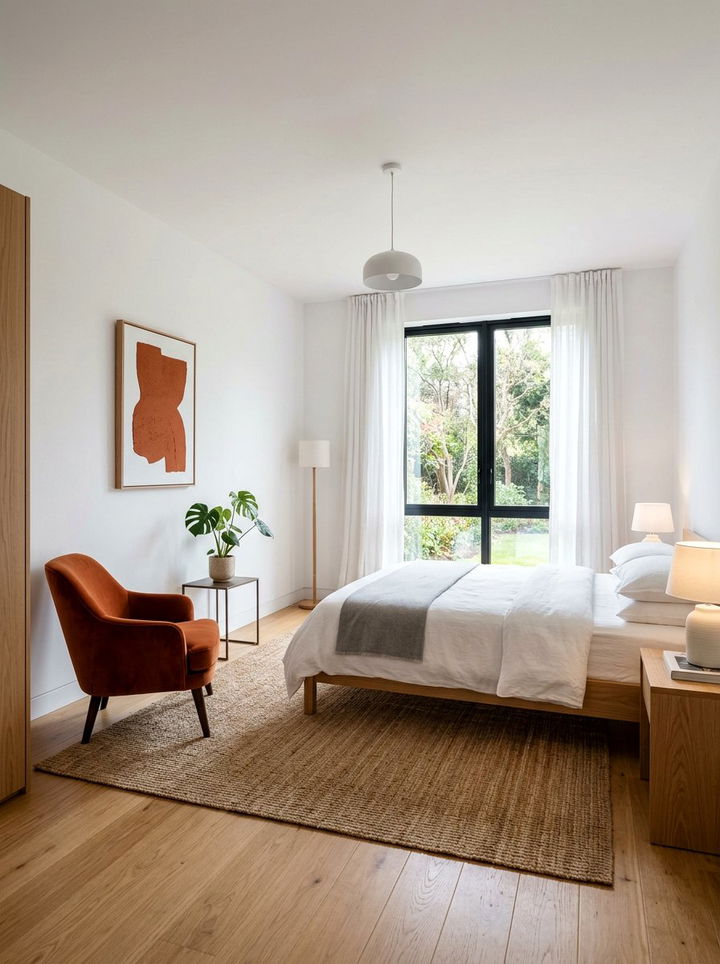 Burnt orange minimal bedroom - 30 burnt orange bedroom ideas
