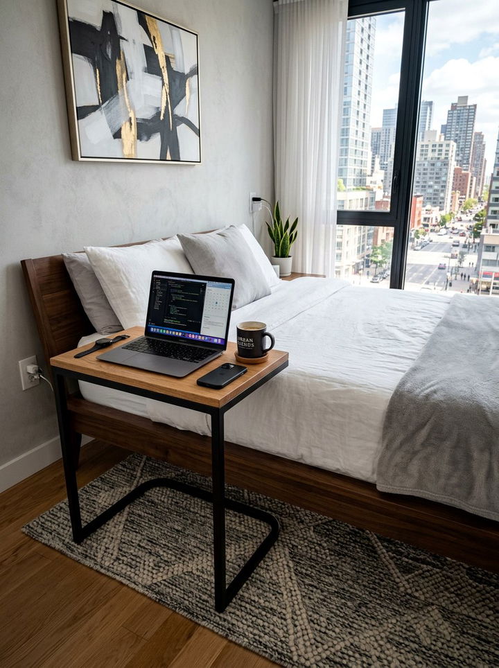 C Shaped Table - 30 bedroom narrow nightstands