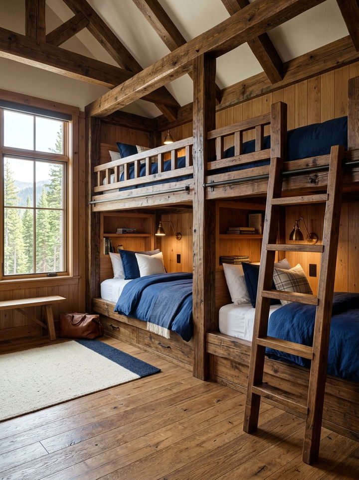 Cabin Bunk Beds - 30 cabin bedroom ideas
