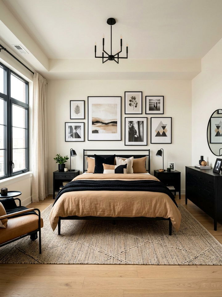 Camel And Black Bedroom - 30 camel bedroom ideas