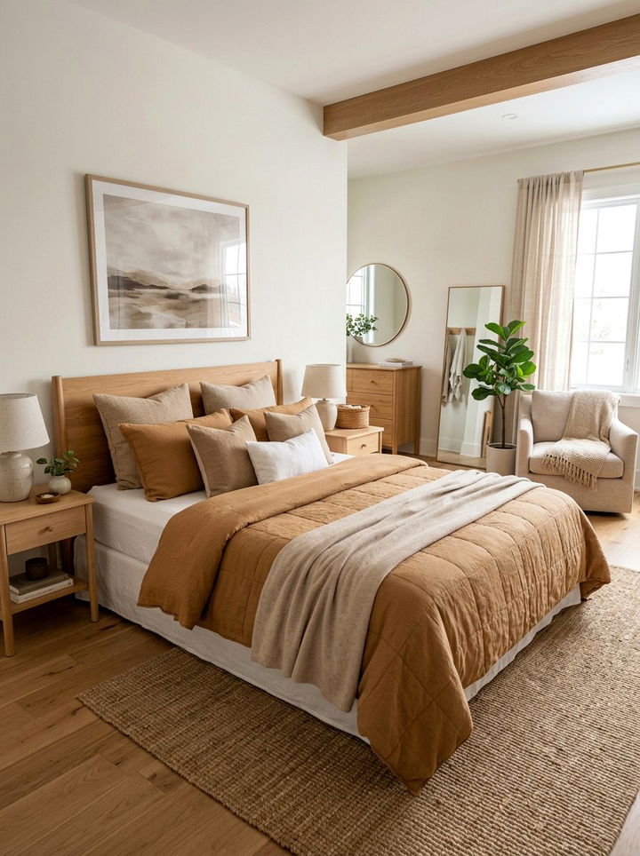 Camel Color Bedding - 30 camel bedroom ideas