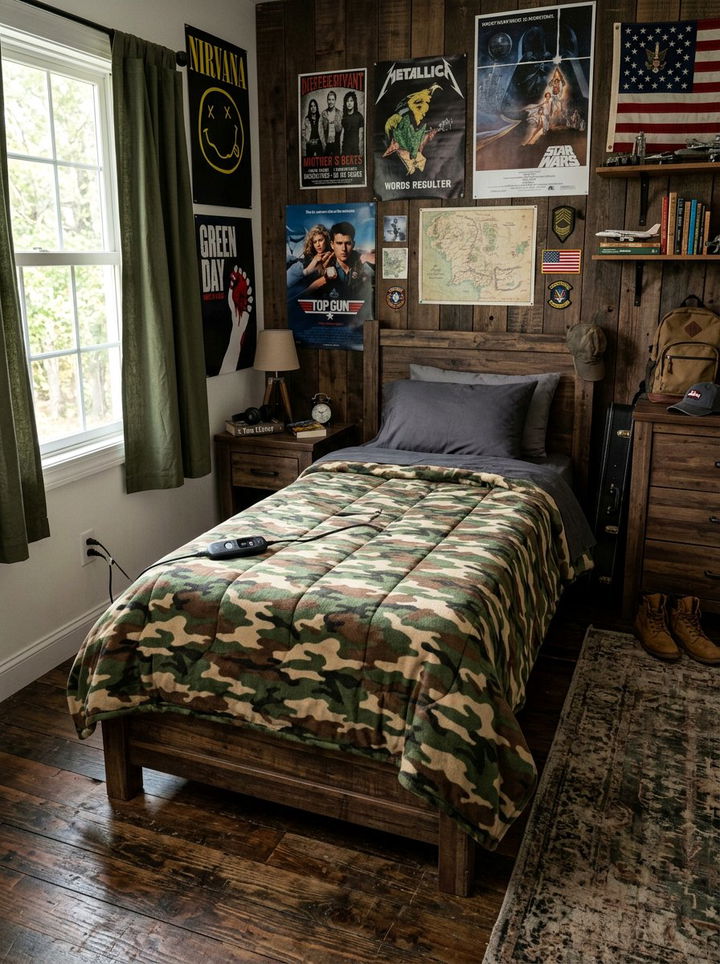 Camouflage Electric Blanket - 30 bedroom electric blankets