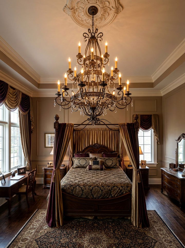 Candle Style Chandelier - 30 bedroom chandeliers