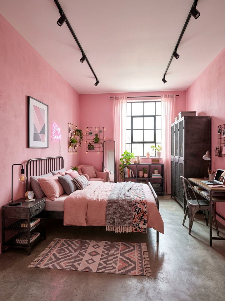 Candy Pink Bedroom - 30 bedroom pink walls