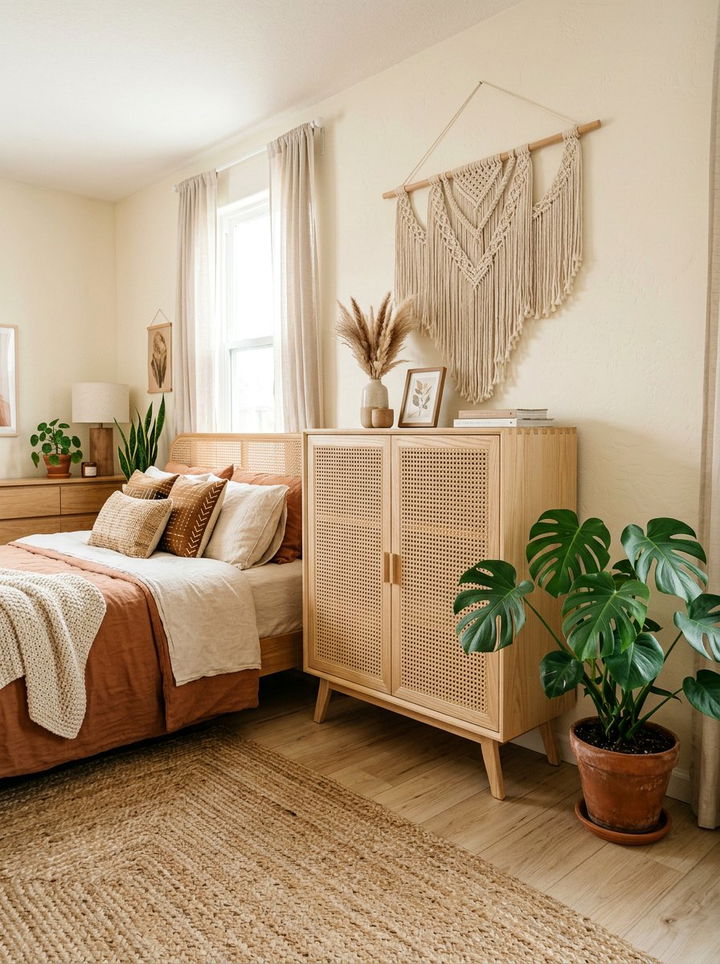 Cane Door Bedroom Cabinet - 30 bedroom cabinet storage ideas