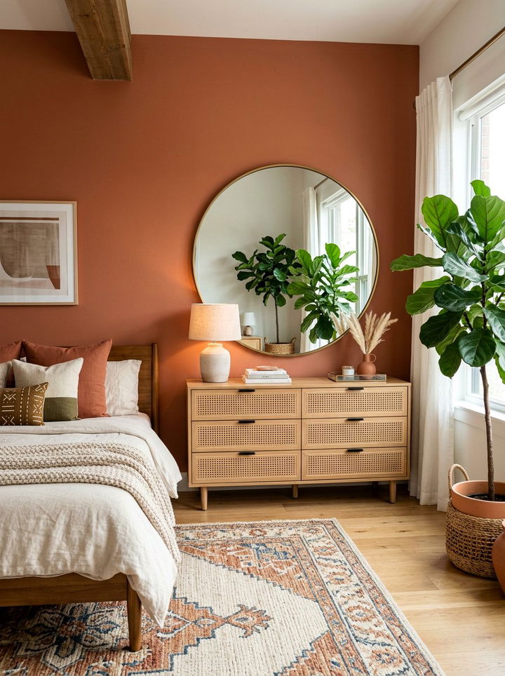 Cane Dresser - 30 rattan bedroom ideas