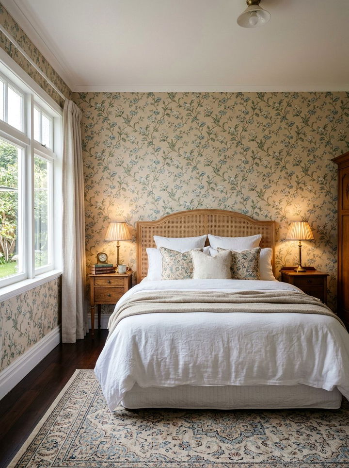 Cane Headboard - 30 bedroom headboard ideas