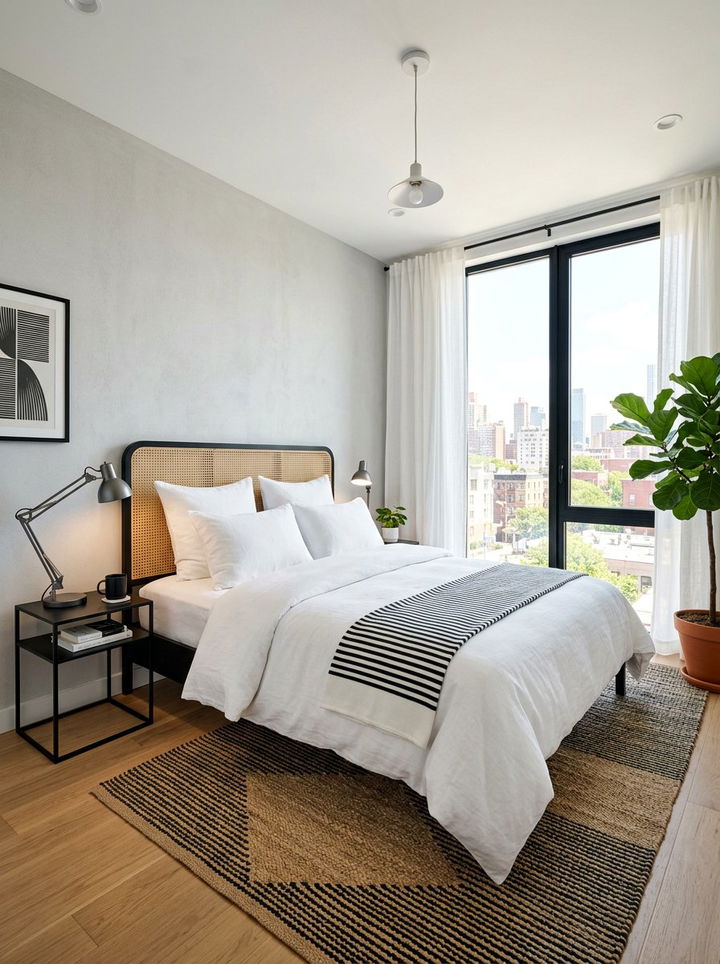 Cane Headboard Black Frame - 30 bedroom cane headboards