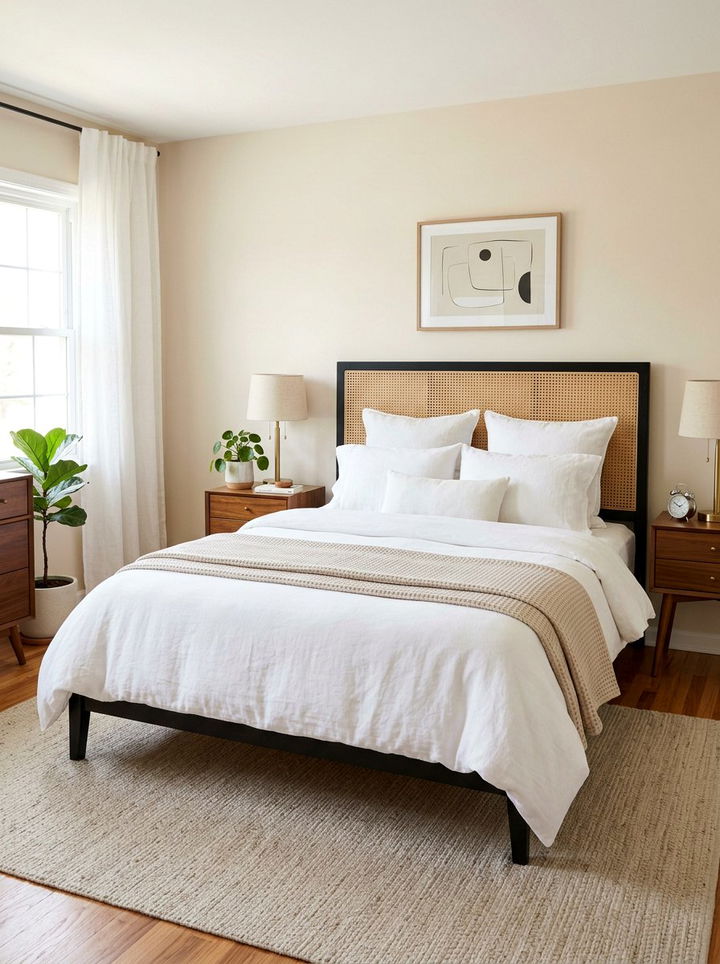 Cane Headboard - 30 bedroom headboards