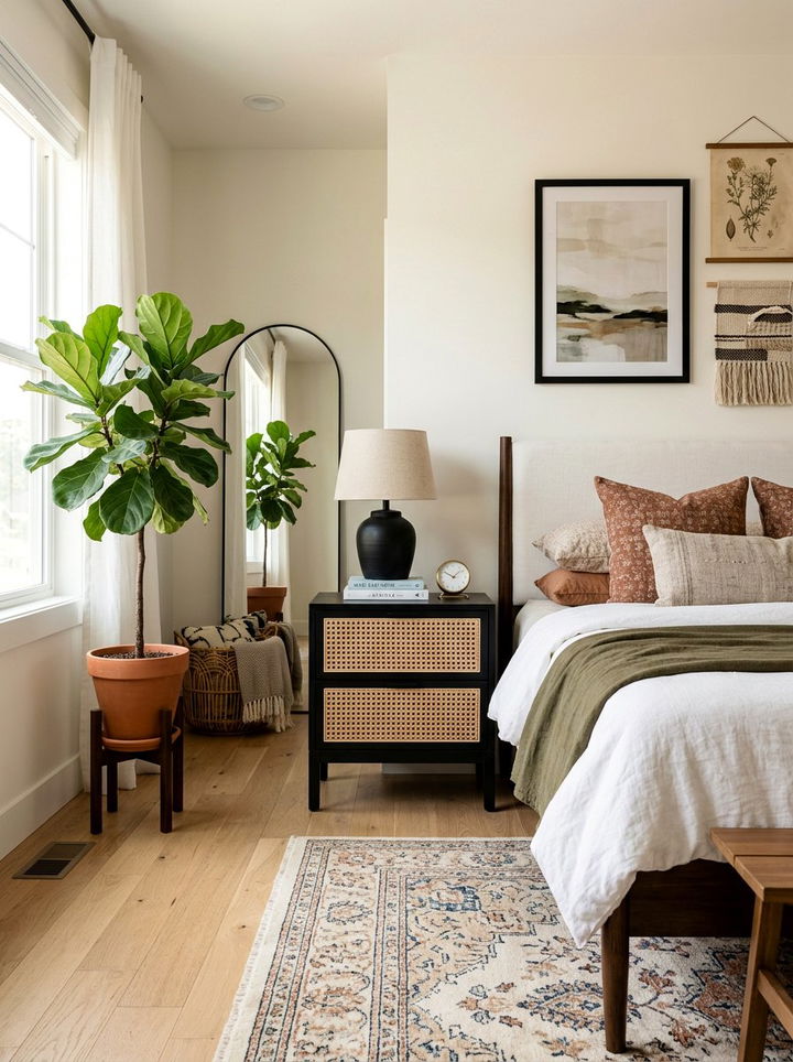 Cane Nightstand - 30 bedroom nightstands