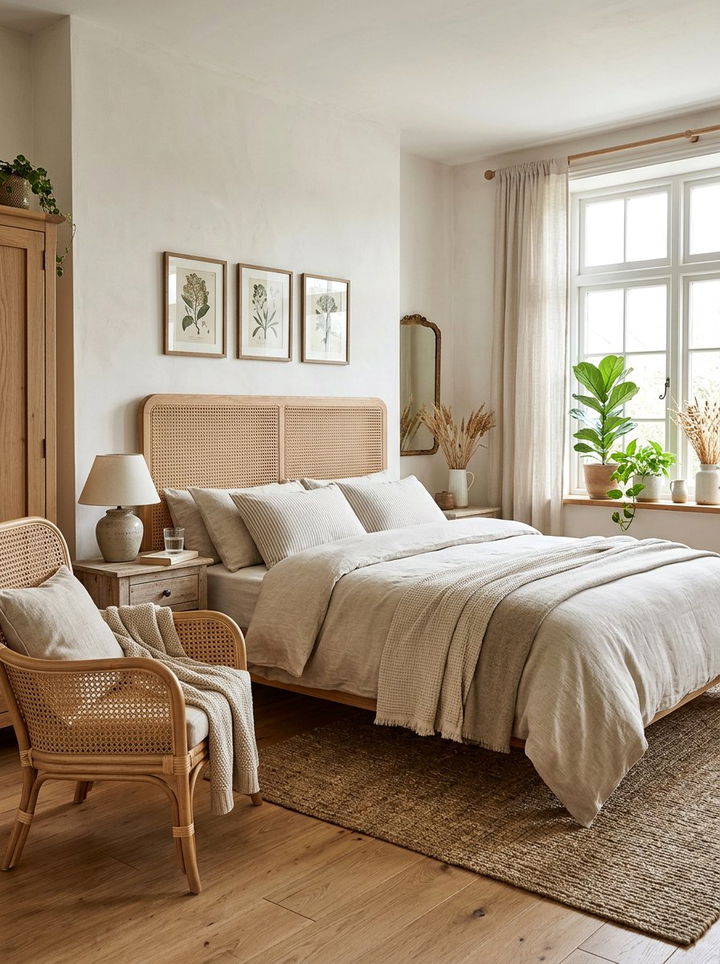 Cane Wood Furniture - 30 Parisian bedroom ideas