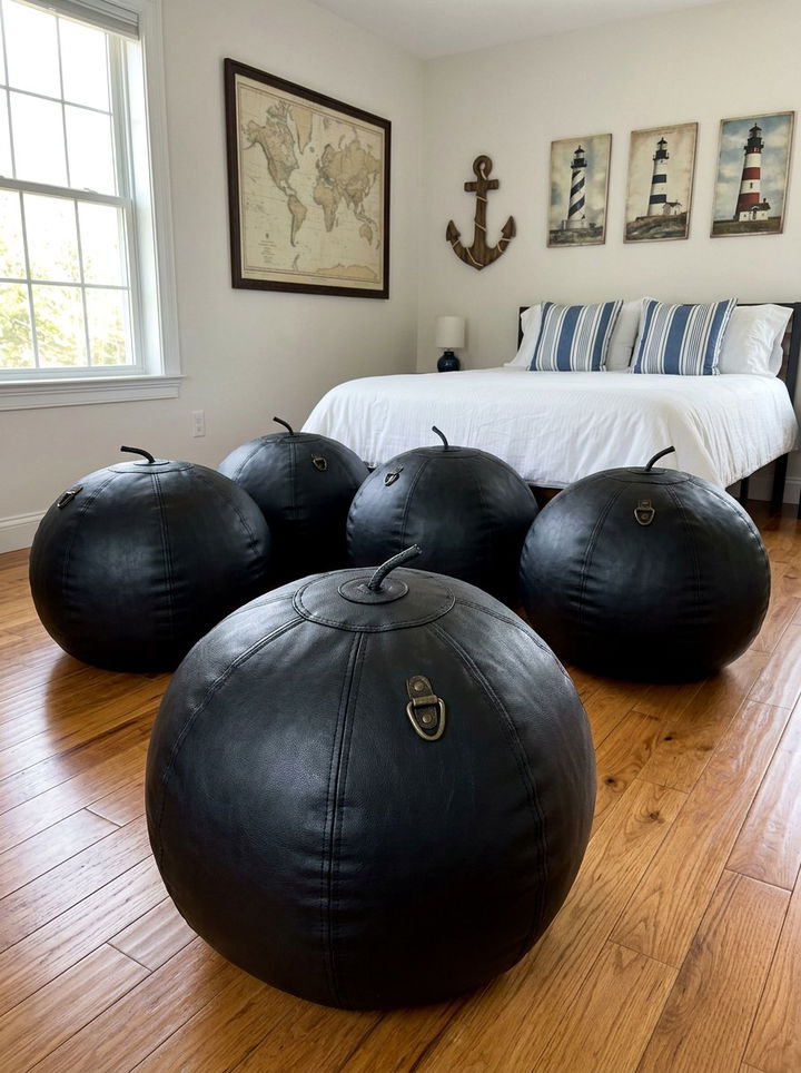 Cannon Ball Bean Bag - 30 pirate bedroom ideas