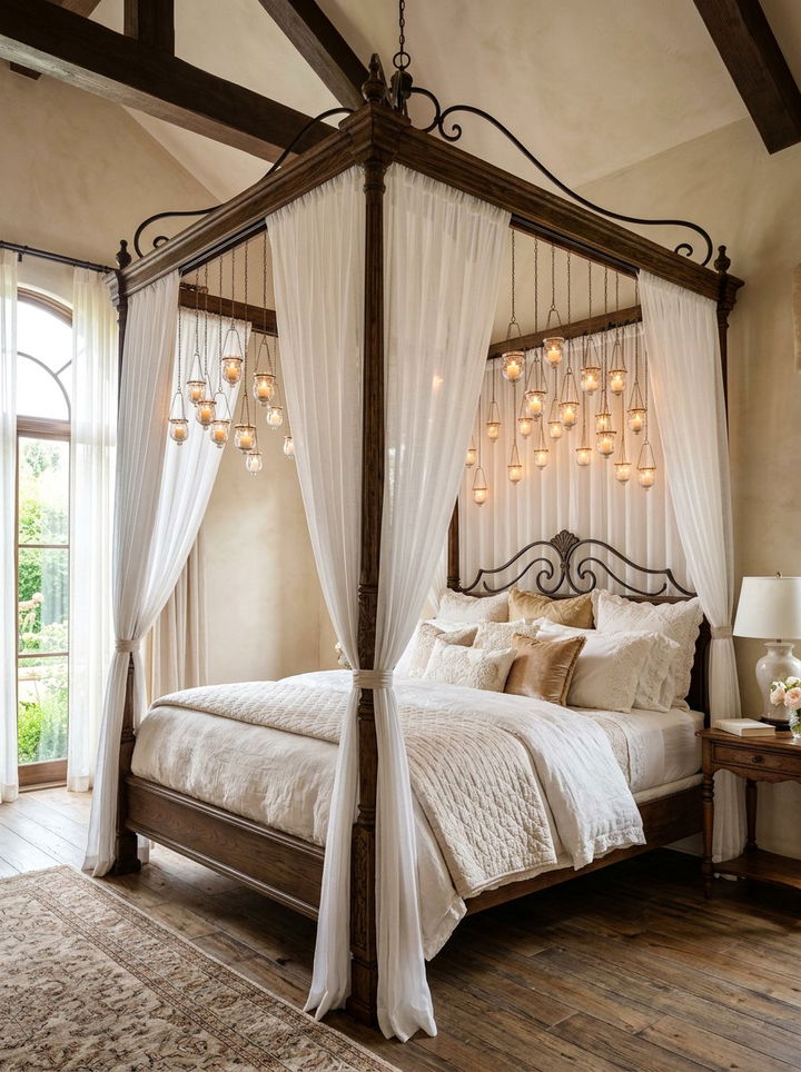 Canopy Bed Candle Lantern - 30 bedroom candle lanterns