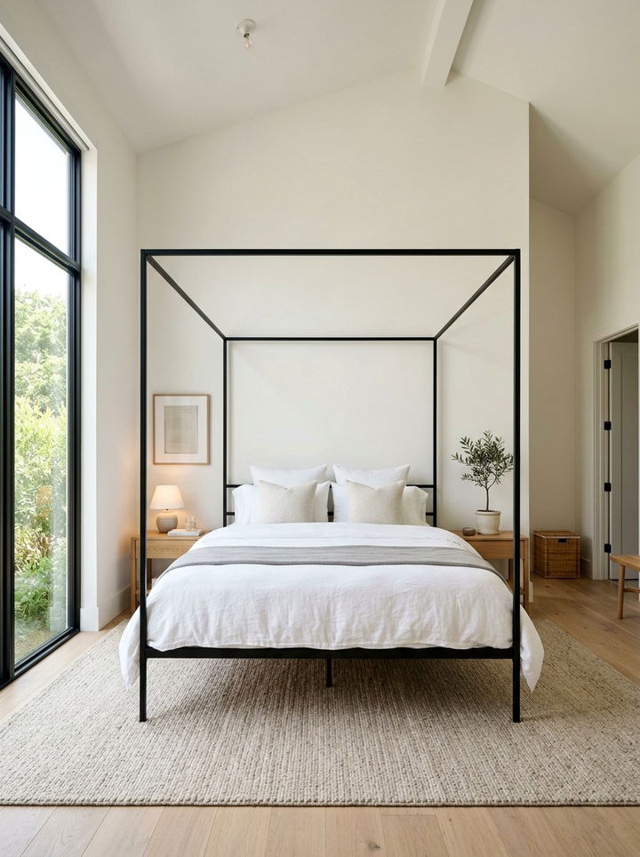 Canopy Bed Frame Zone - 30 bedroom zoning ideas