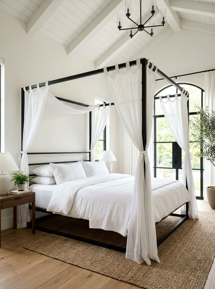 Canopy bed frame - 30 calming bedroom ideas