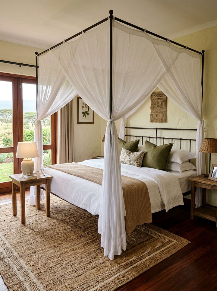 Canopy safari bed - 30 safari bedroom ideas
