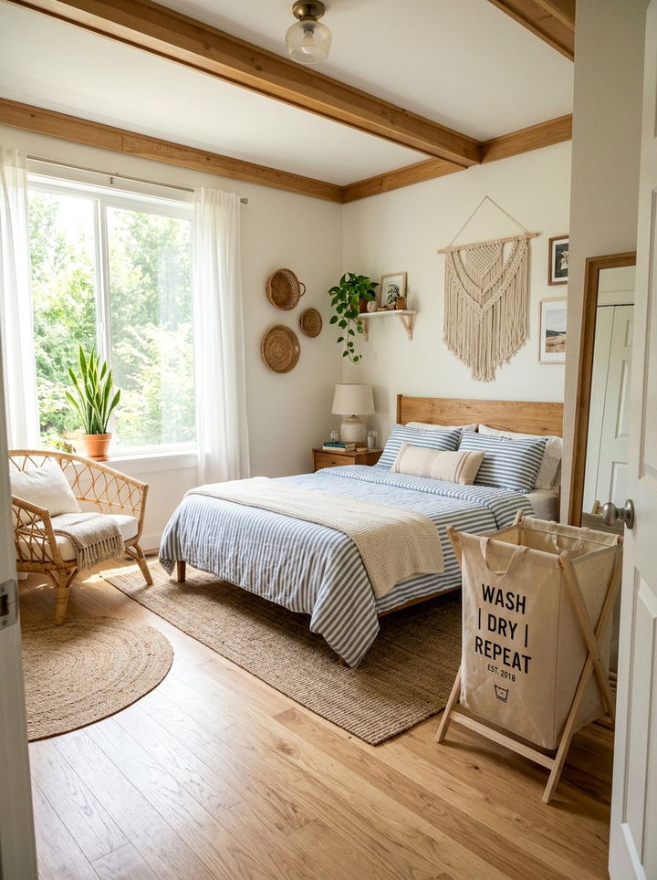 Canvas Laundry Bag - 30 bedroom laundry hampers