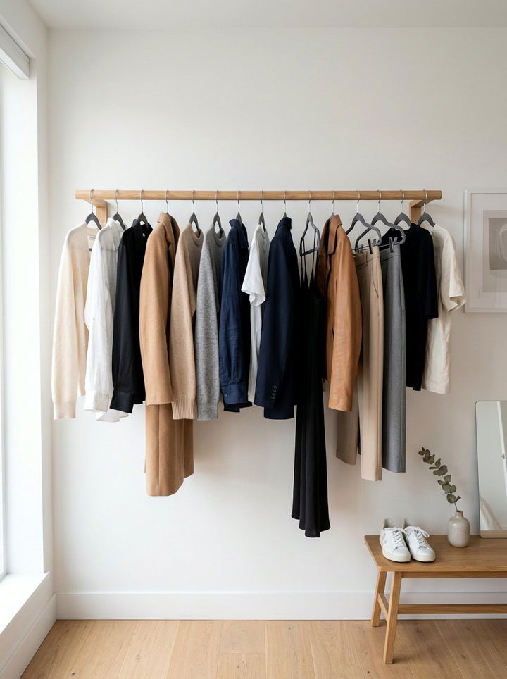 Capsule wardrobe velvet hanger system - 30 bedroom velvet hangers