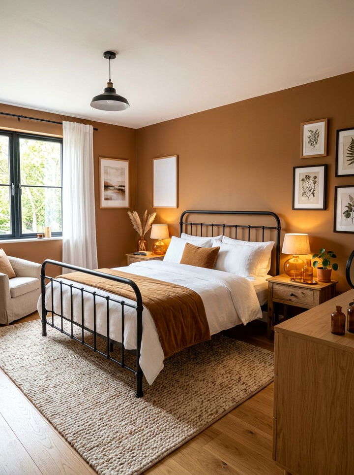 Caramel Bedroom - 30 cozy bedroom color ideas