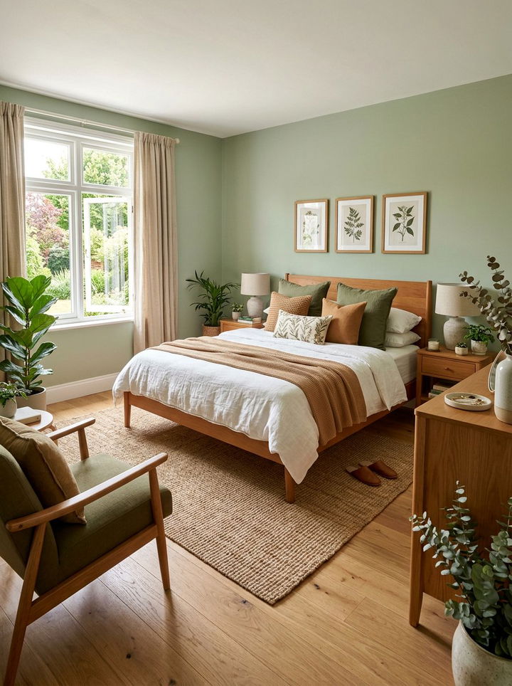 Caramel and green bedroom - 30 caramel bedroom ideas
