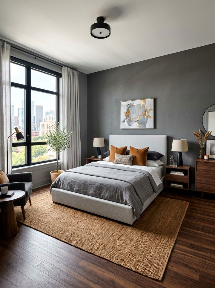 Caramel and grey bedroom - 30 caramel bedroom ideas