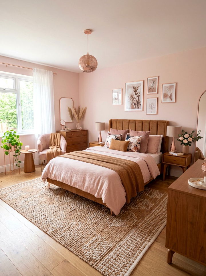Caramel and pink bedroom - 30 caramel bedroom ideas