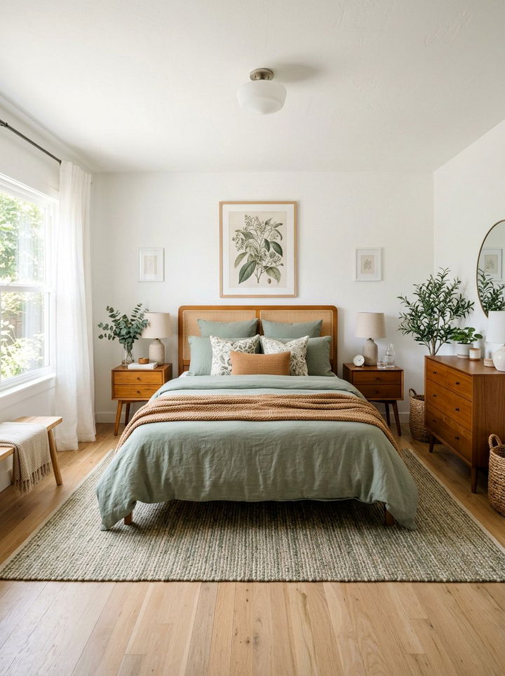 Caramel and sage green bedroom - 30 caramel bedroom ideas