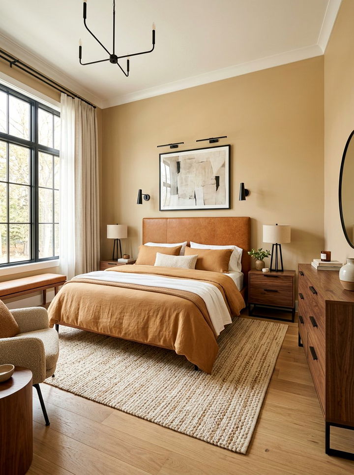 Caramel and tan bedroom - 30 earth tone bedroom ideas