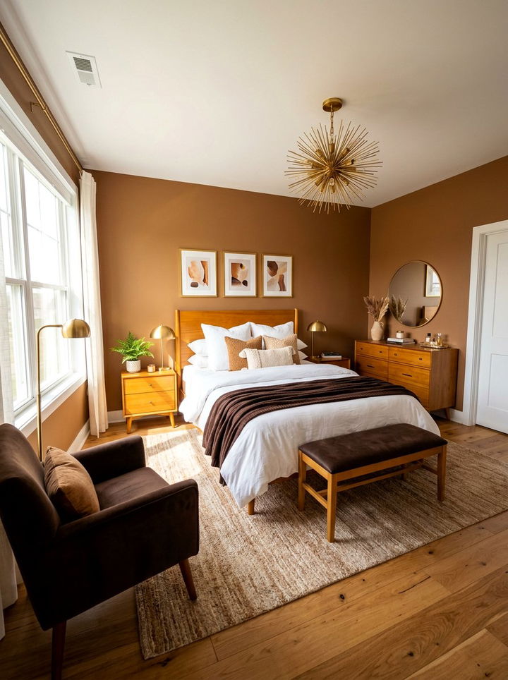 Caramel bedroom - 30 earthy bedroom color ideas