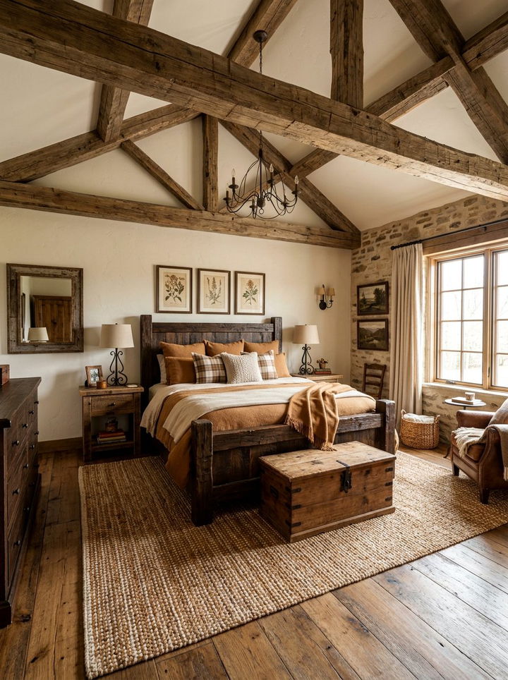 Caramel rustic bedroom - 30 caramel bedroom ideas