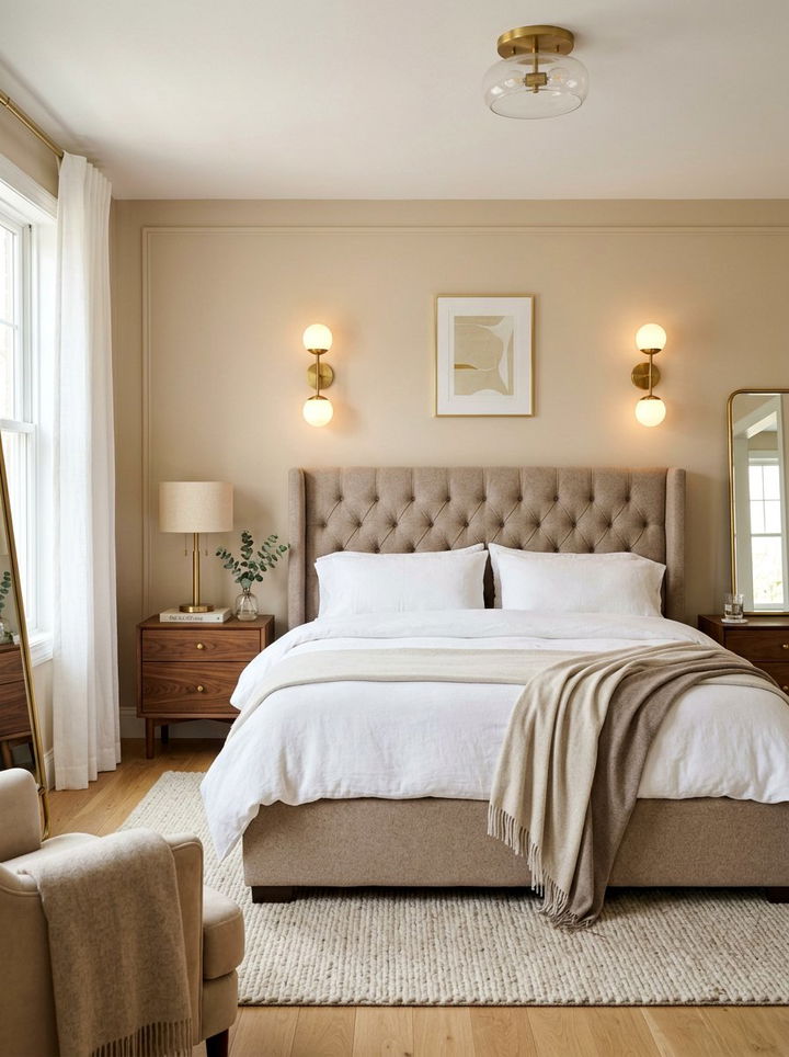 Cashmere And Brass Lighting - 30 cashmere bedroom ideas