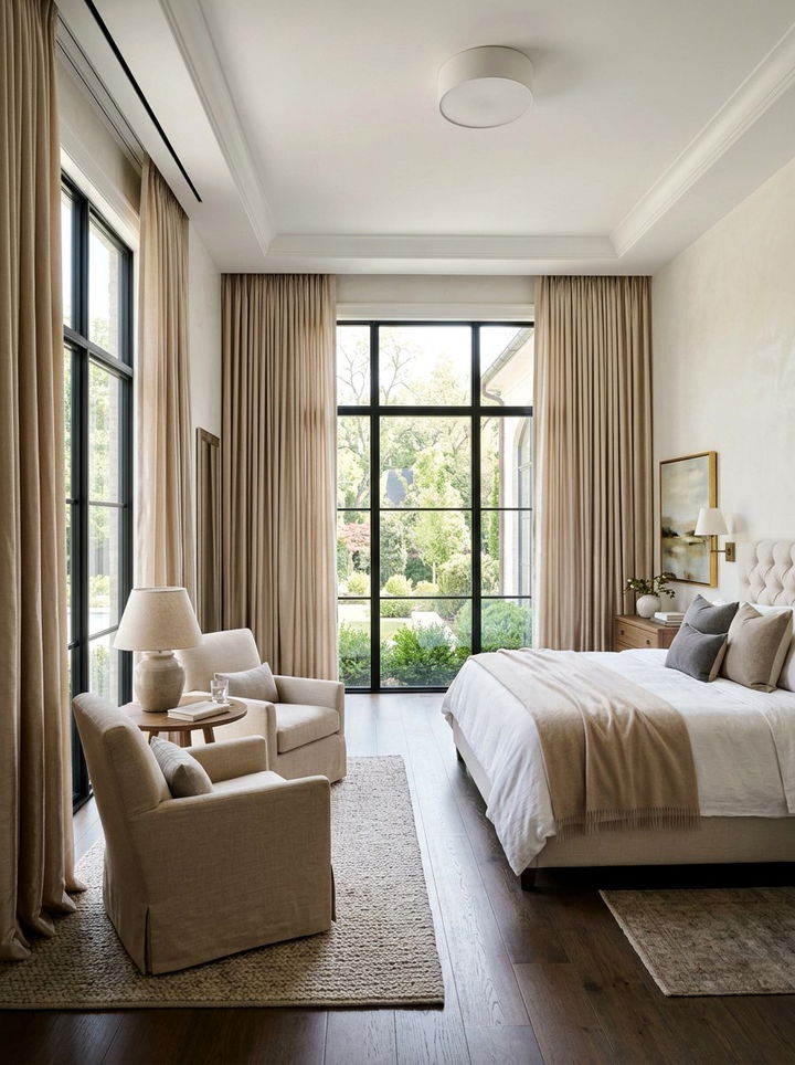 Cashmere Silk Curtains - 30 cashmere bedroom ideas