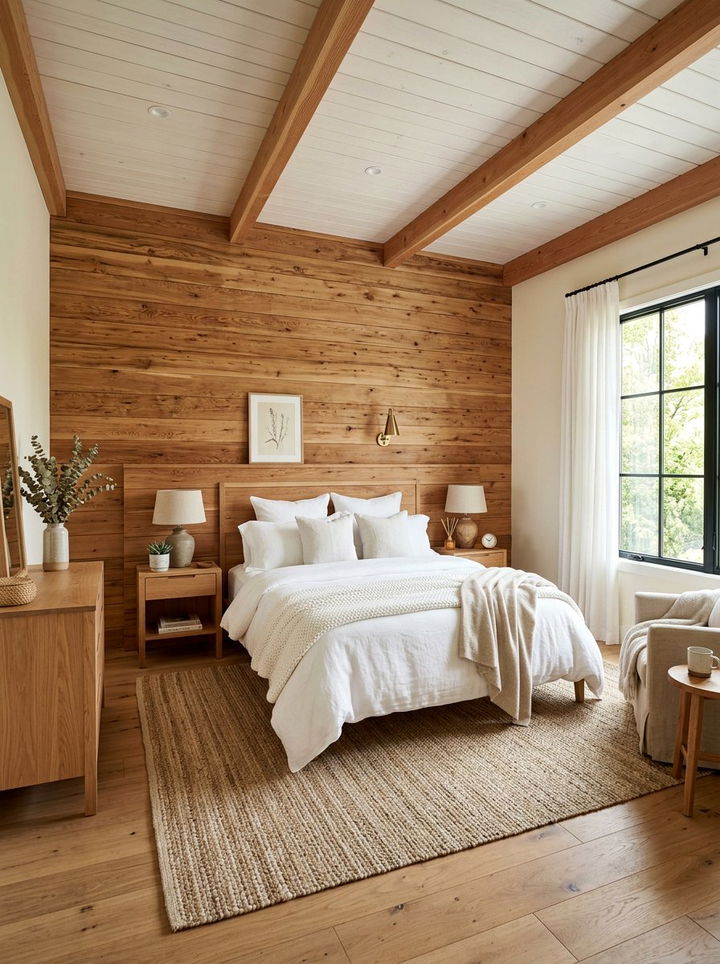 Cedar Wood White Bedroom - 30 white and wood bedroom color combo