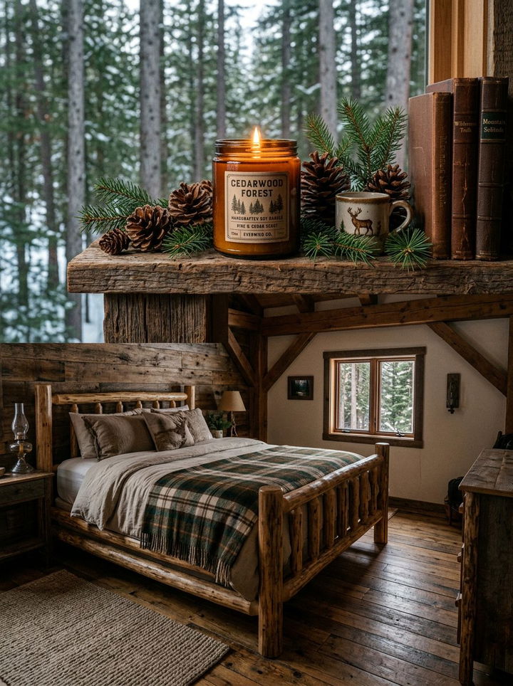 Cedarwood Forest Candle - 30 bedroom scented candles