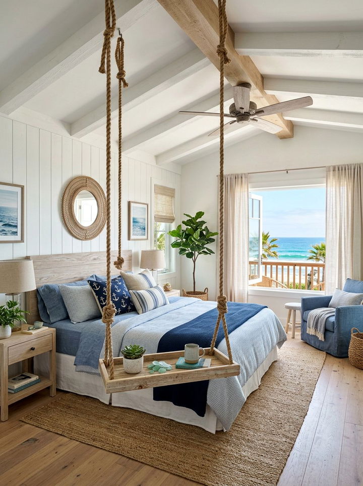 Ceiling Hanging Tray - 30 bedroom nightstand alternatives