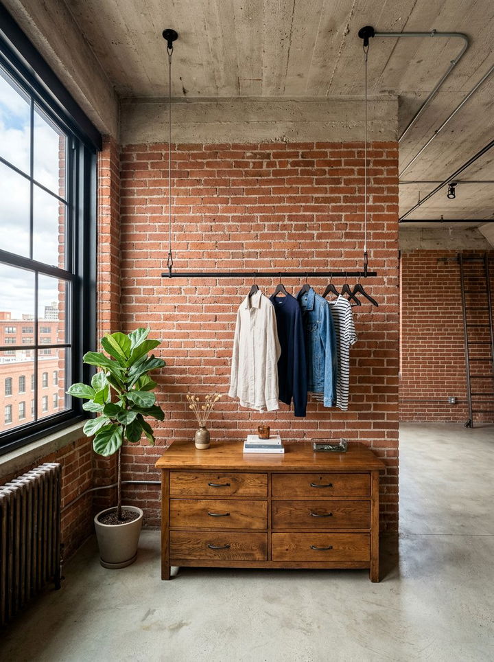 Ceiling Mounted Clothes Rack - 30 bedroom small space solutions