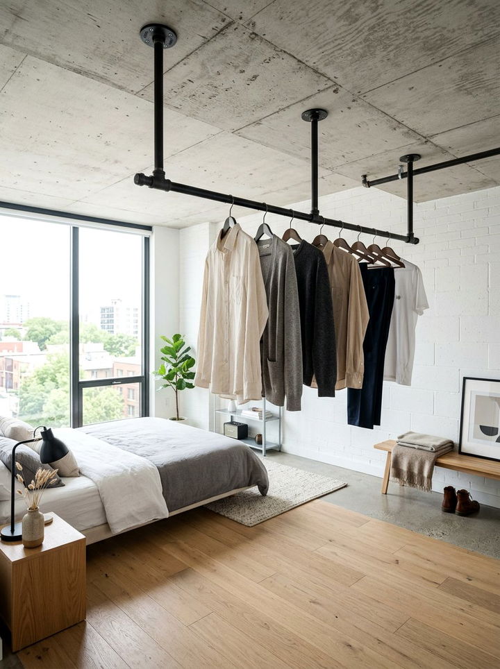 Ceiling Mounted Rod - 30 bedroom closet organizers